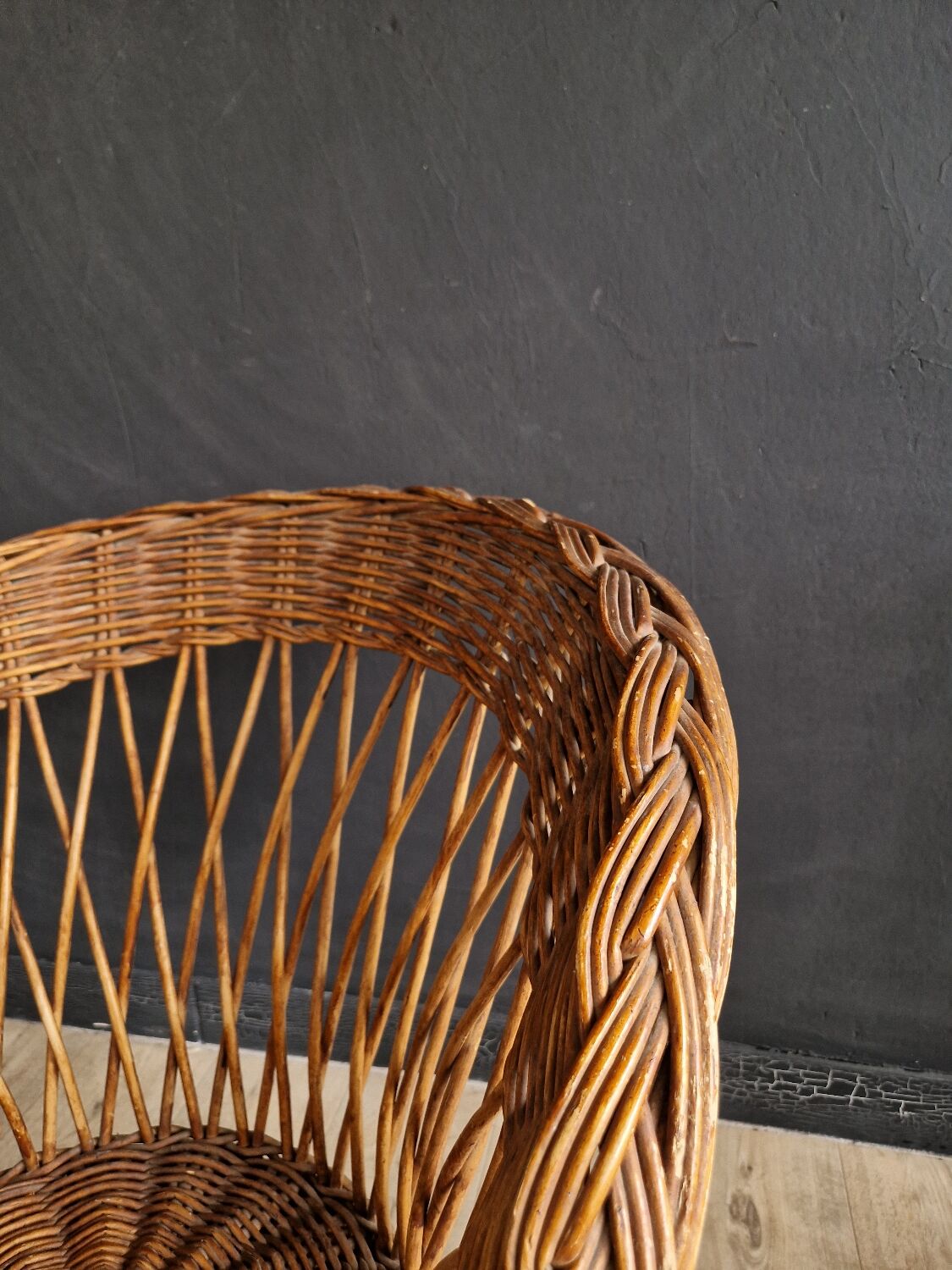 Rattan armchair