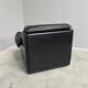 Black leather lounge chair by Dreipunkt, 1970s