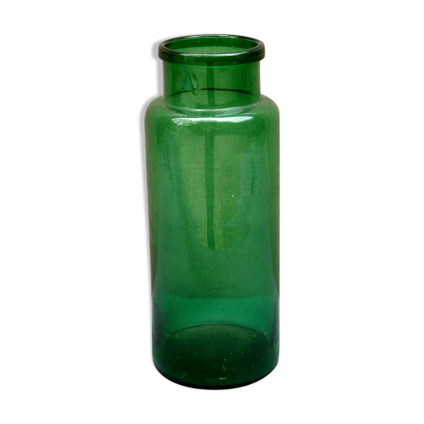 Old blown glass jar