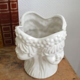 Anthropomorphic 4-face pot cover