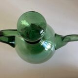 Empoli blown glass bottle Italian work 1960