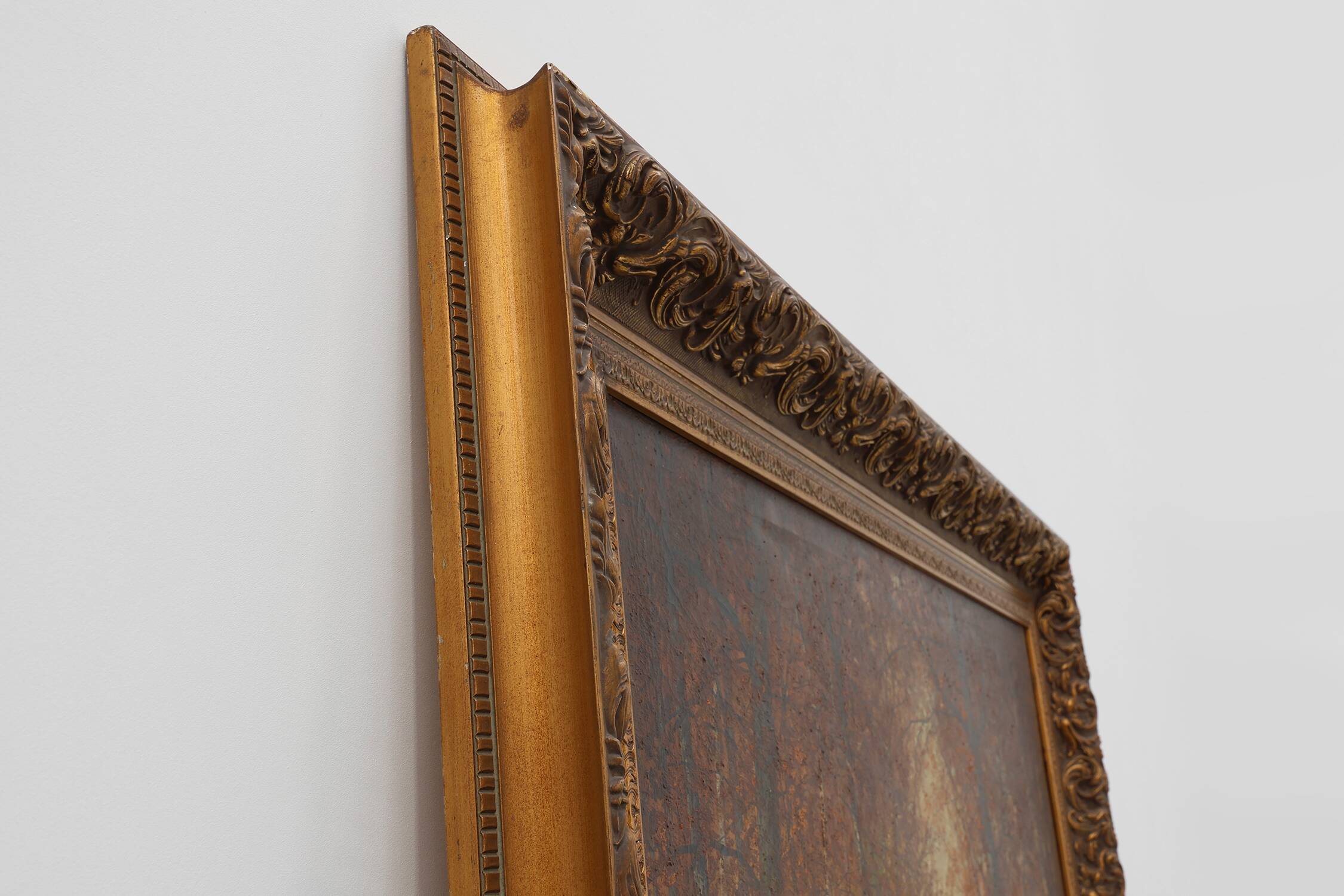 Signed French Oil on Canvas painting of a forest, Paris, 1926