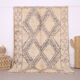 Vintage Beni Ourain rug Handmade 190 x 267 cm - Moroccan Berber Wool Rug