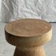 Stool, side table, end table in natural solid mango wood.