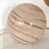 Blown glass ball lamp