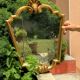 Miroir vintage en bois doré