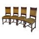 four Victorian dining chairs