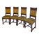 four Victorian dining chairs