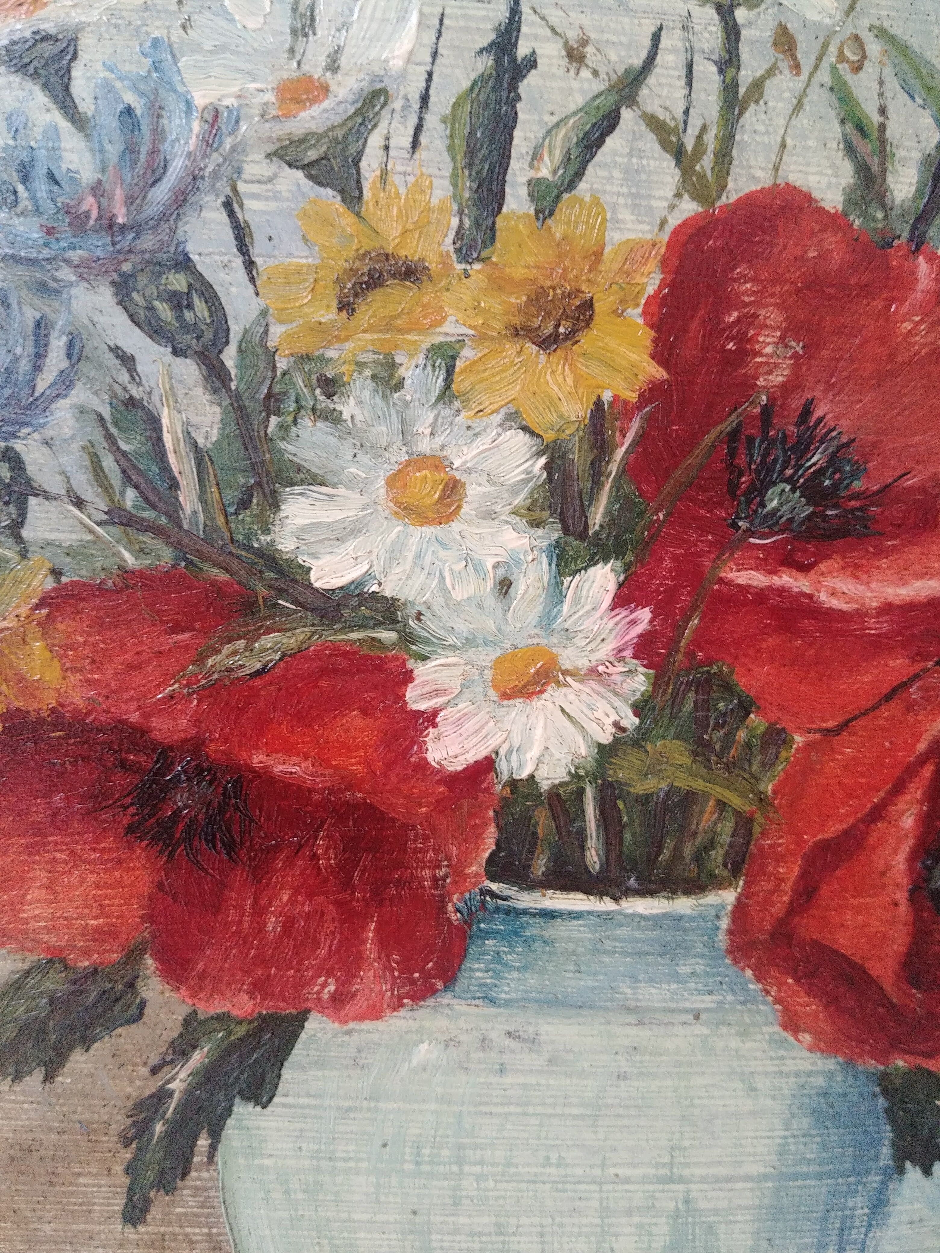 Painting flowers