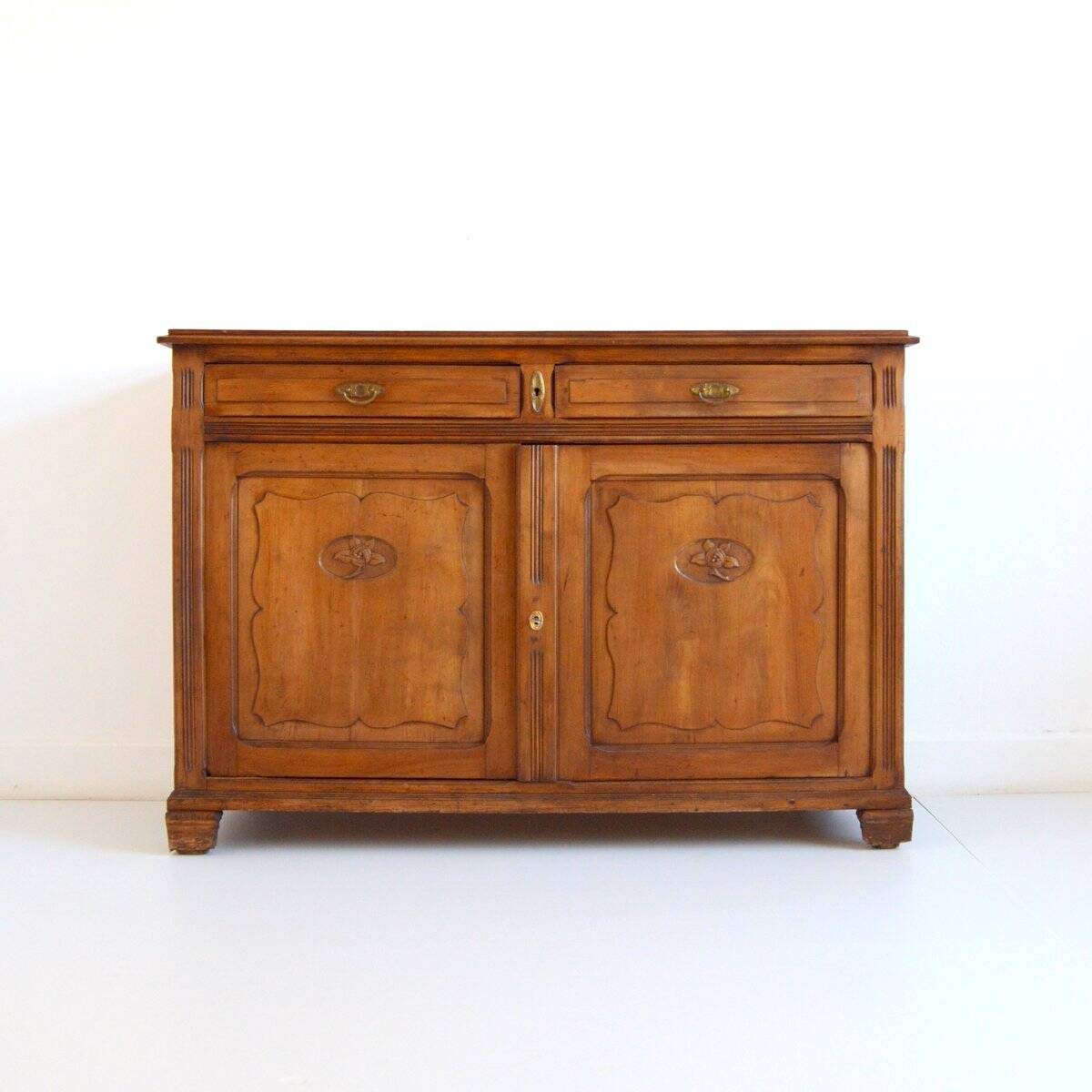 Old vintage Parisian 2-door cabinet / sideboard 1930 in its original condition.