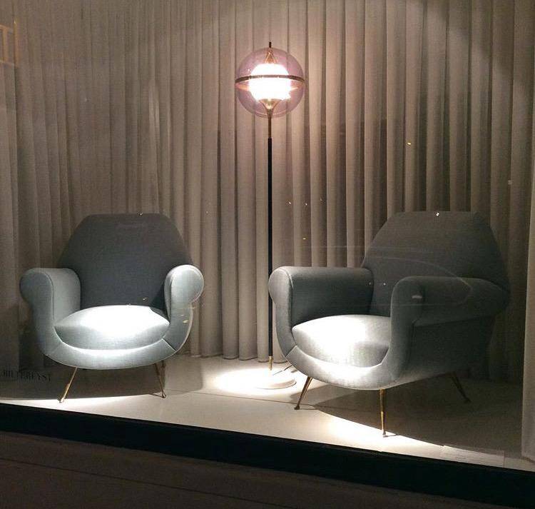 Pair of Mid-Century Modern Italian armchairs by Gigi Radice for Minotti,
