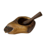 Olive mortar and pestle