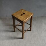 Wooden school stool, Marcel Roy Paris school furniture