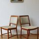 2 chaises en teck, bertil fridhagen, bodafors, années 70