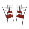 Red metal chairs 60'