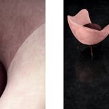 Vintage Mid-Century Space Age Velour Lounge Set from Paged, 1972, Set of 3