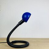 Blue flexible snake lamp, 80s, vintage