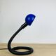 Blue flexible snake lamp, 80s, vintage