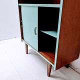 Vintage wooden bookcase, cupboard