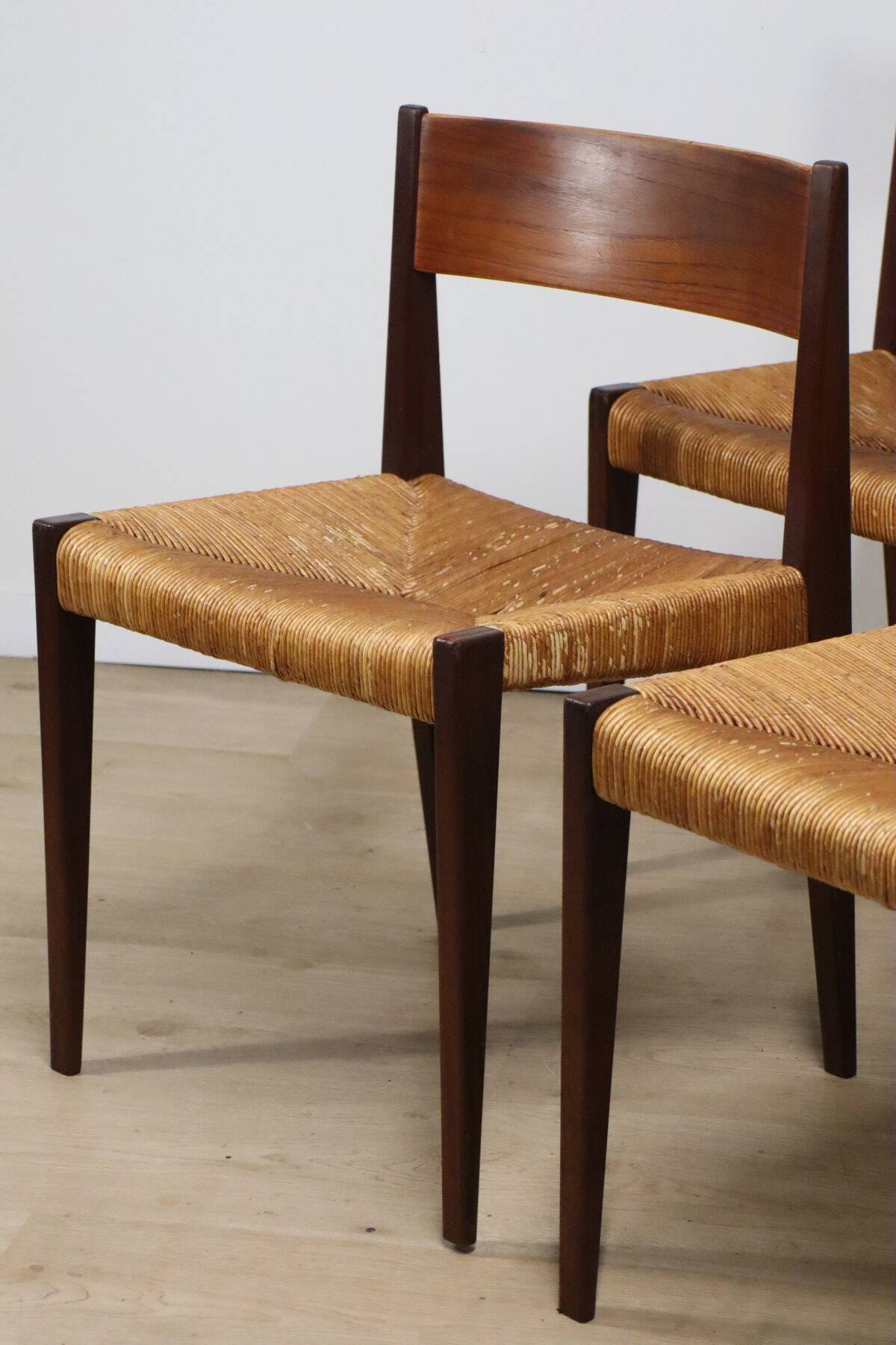 Set of 4 Scandinavian chairs, "Pia" model, by Poul Cadovius, 1960