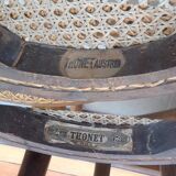 Pair of vintage Thonet Austria cane chairs