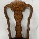 Set of eight Dutch marquetry chairs from the 19th century.