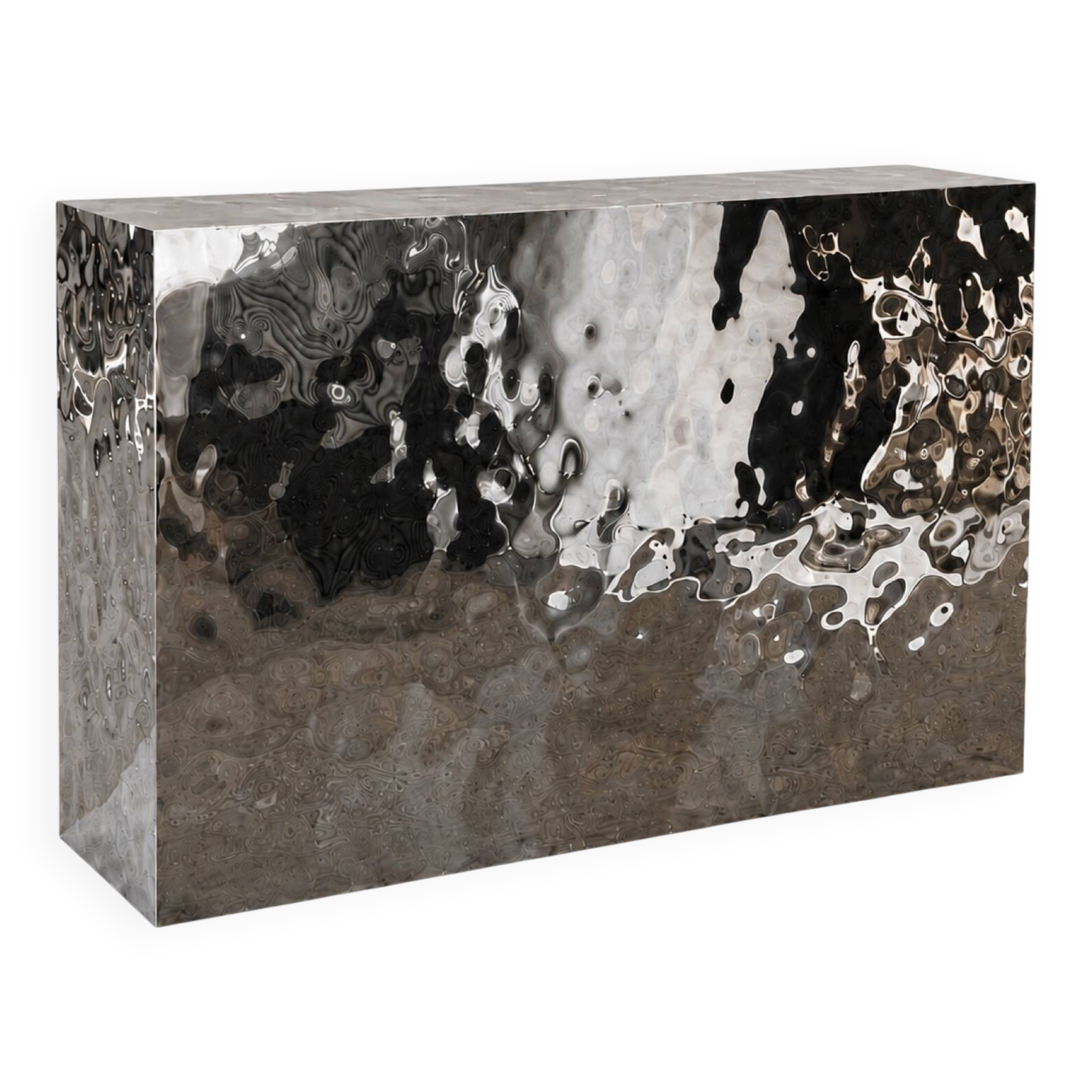 Mirror Polished Stainless Steel Reception Counter