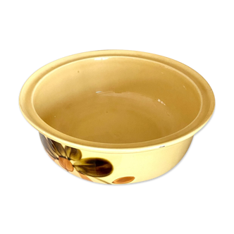 Gien salad bowl in hand-painted earthenware, service "Bamako"