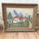 Ancient oil painting landscape