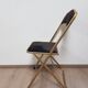 Set of 4 opera theater folding chairs from the 70s two-tone velvet brass