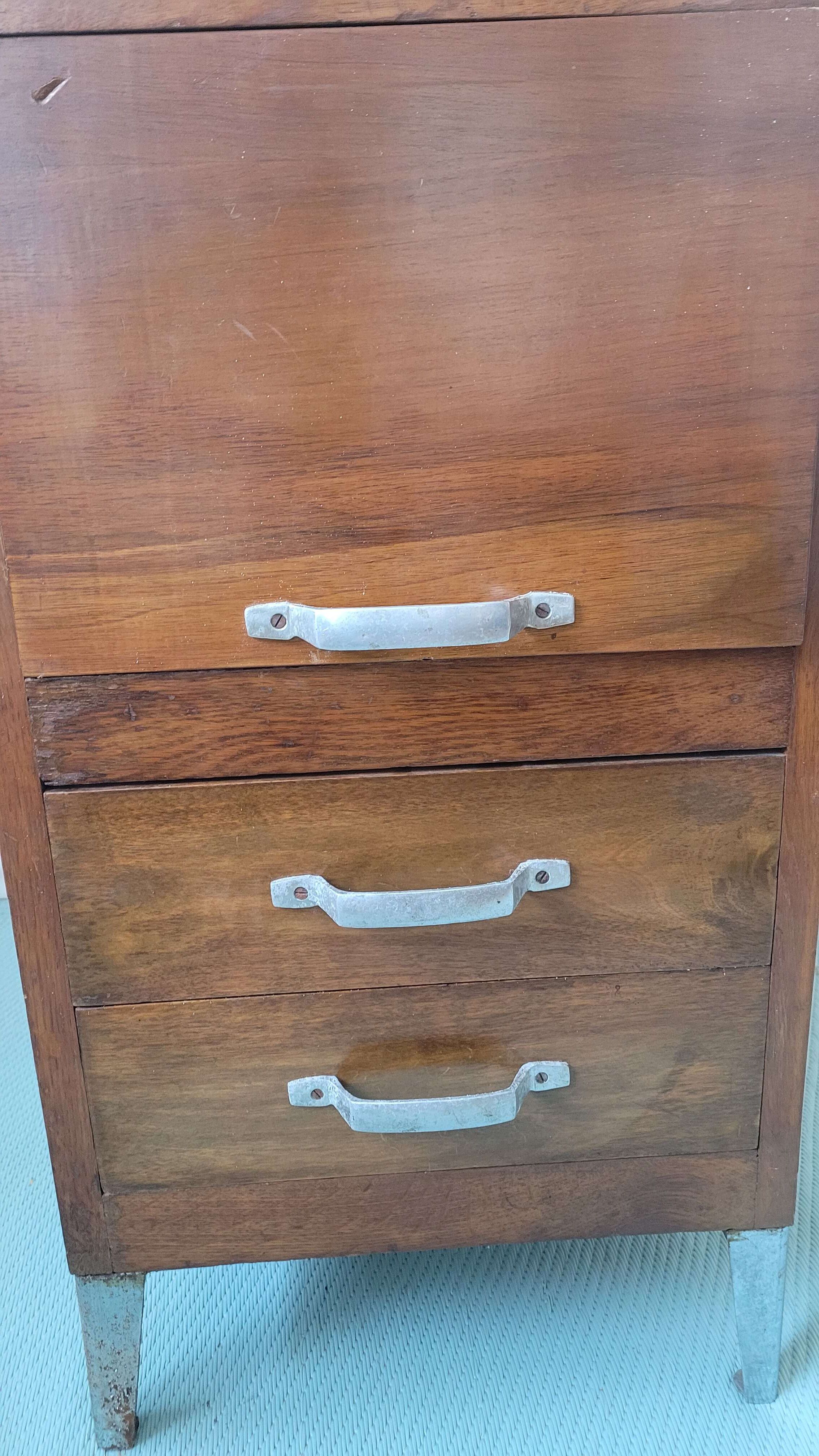 Vintage wooden desk box / or bathroom furniture