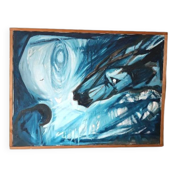 Abstract painting 1985 Jack Friling - oil on canvas