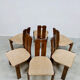 Midcentury oak dining chairs vintage 'Brutalism'