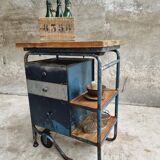 Industrial trolley workbench Citroen chest of drawers