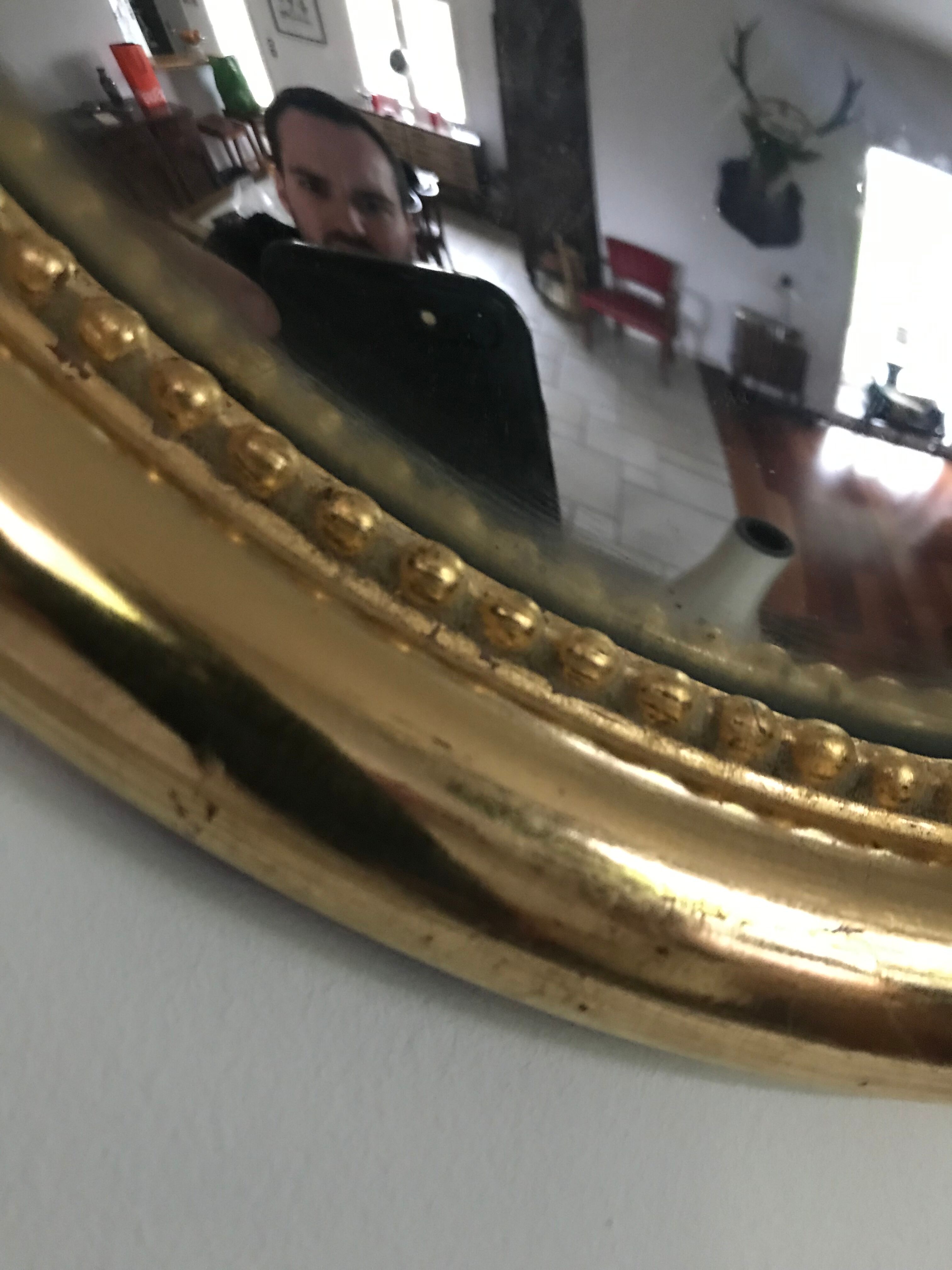 Mirror louis XVI gilded 19th witch 38x44cm