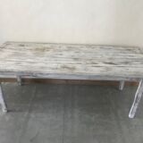 White patinated farmhouse table