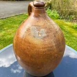 Glazed terracotta oil jar jug