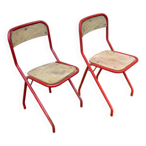 2 chaises industrielles