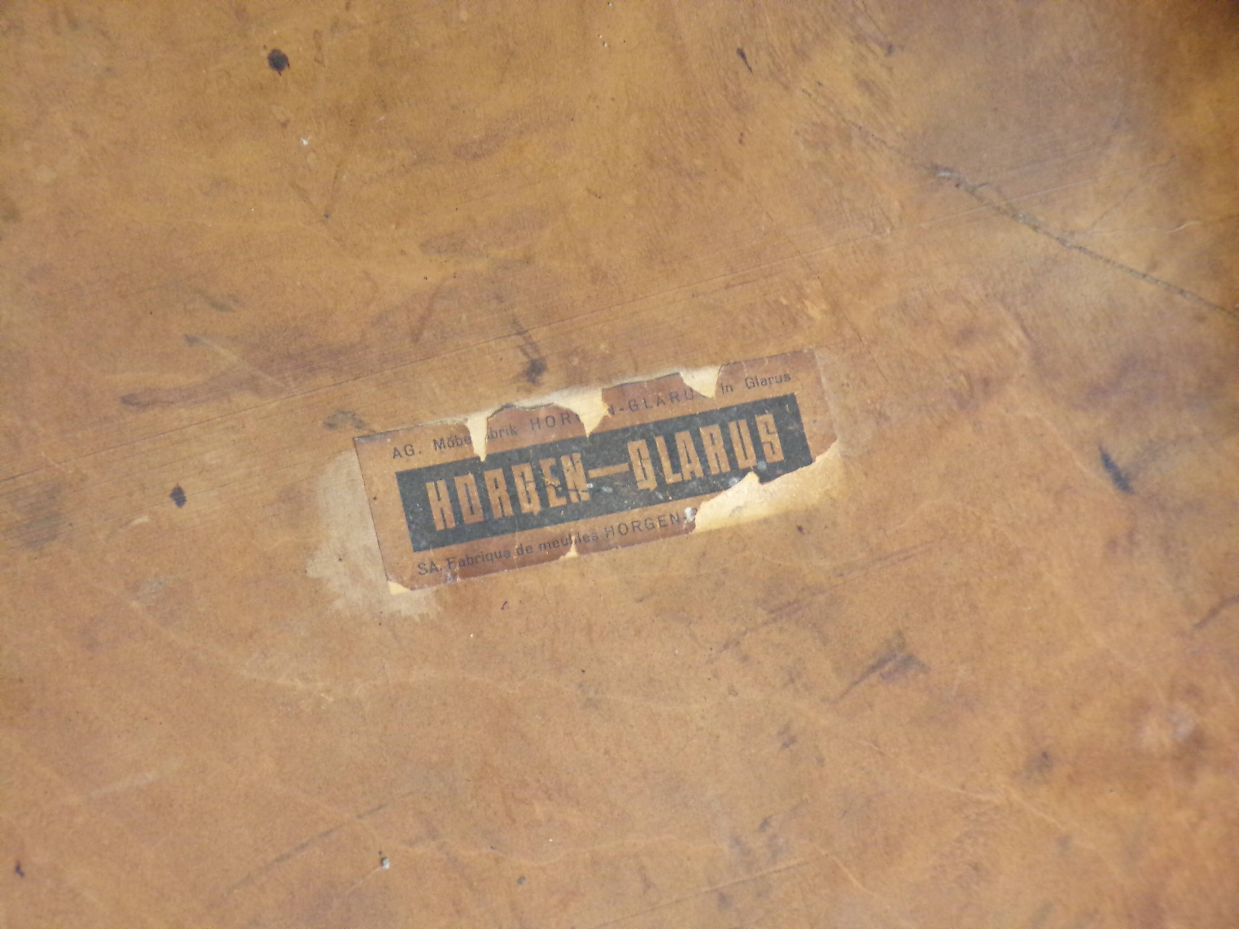 Set of 4 Horgen-Glarus Art Deco chairs