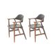 Set of 2 Mahjongg cow horn chairs