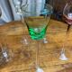 Blown glass liqueur glasses