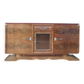 Art Deco walnut burl enfilade