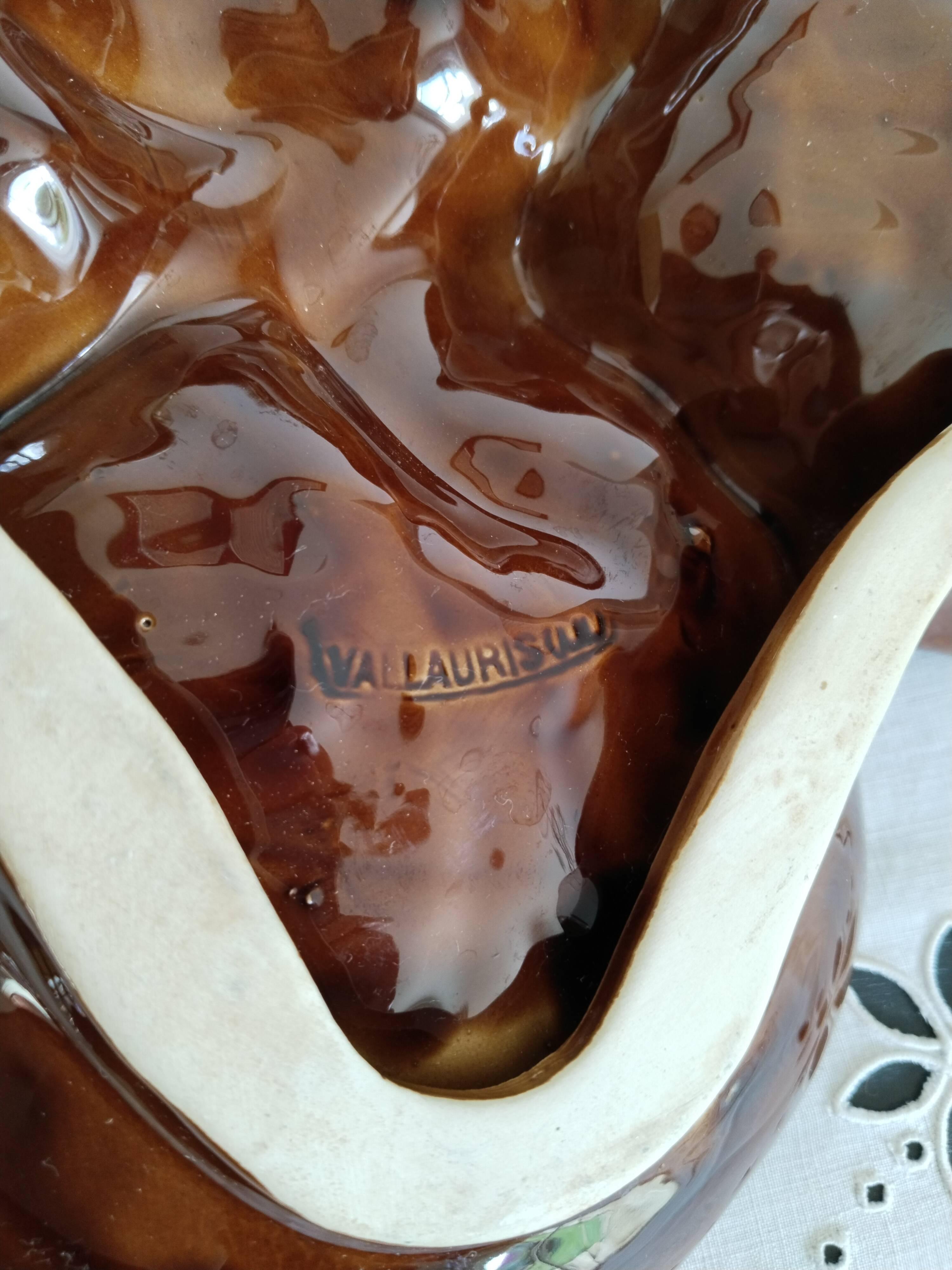Aperitif and fruit serving dish, Vallauris