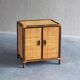 Vintage rattan & woven cane cabinet