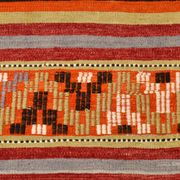 6x12 Soft Orange & Red Turkish Kilim Rug, 180x340Cm