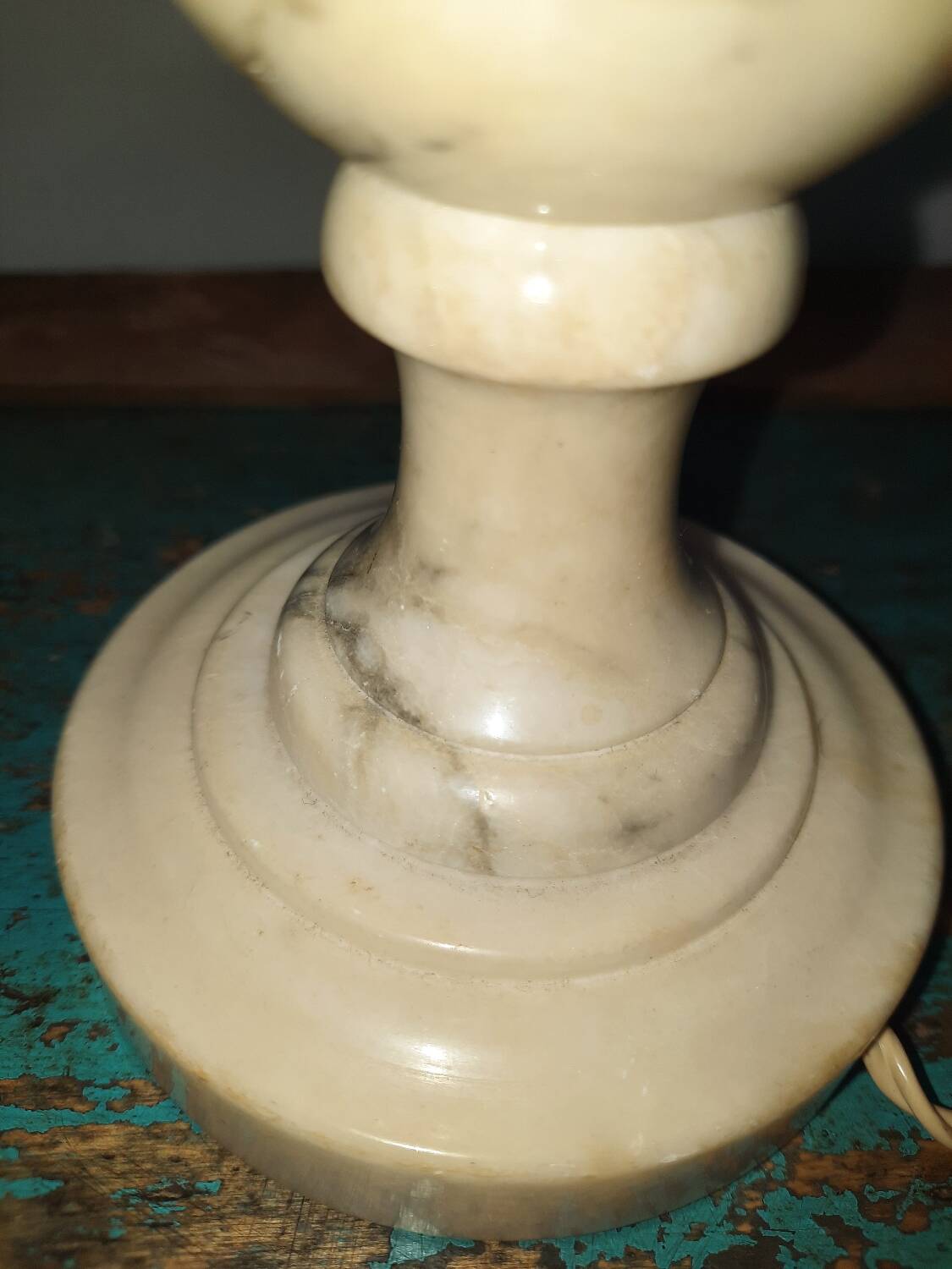 Antique marble lamp