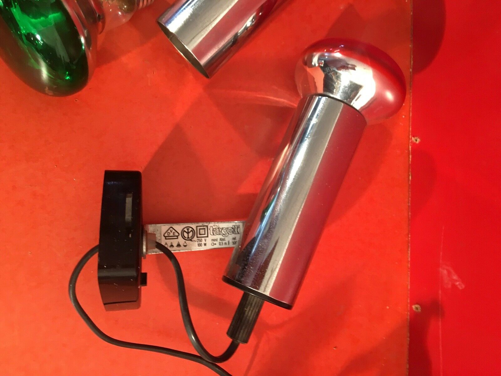 Lustre and spot appliques published by targetti around 1970