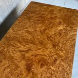 Coffee table elm magnifying glass Roche Bobois vintage 70s