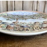 Ancien plat Sarreguemines UC enfants costumés