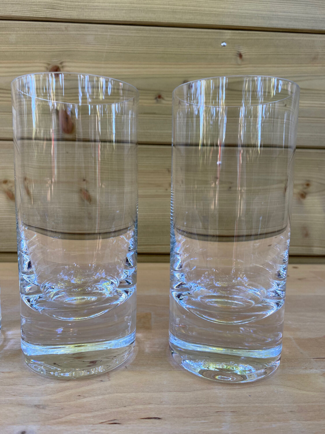 Set of 4 crystal tumbler glasses, Moser